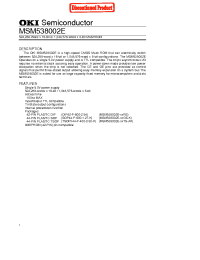 Datasheet M538002 manufacturer OKI